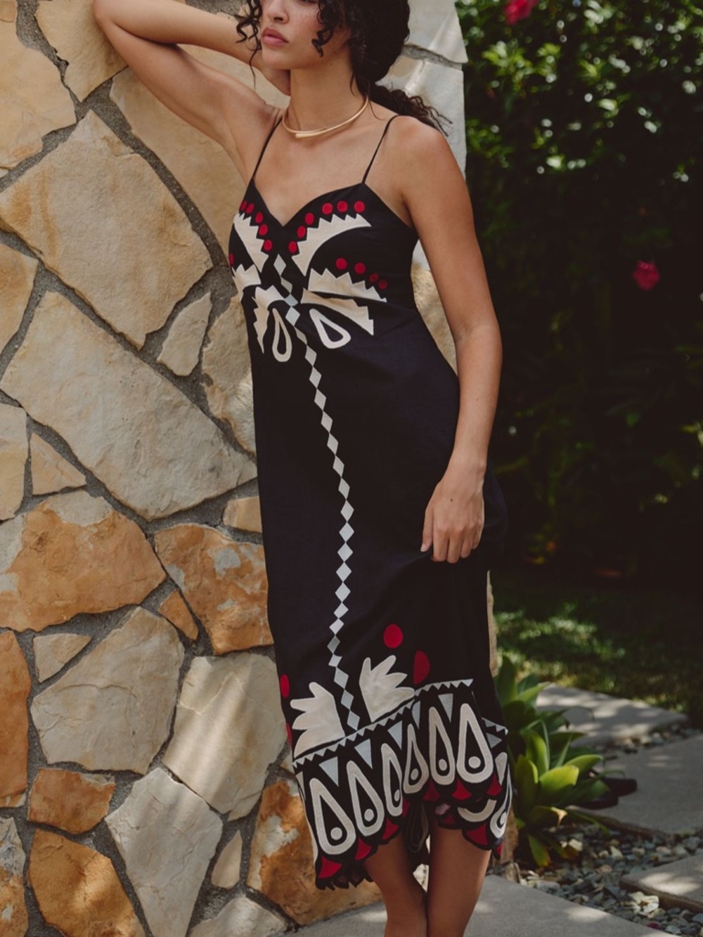 New FARM Rio x Anthropologie Coconut Grove Cutwork Maxi Dress